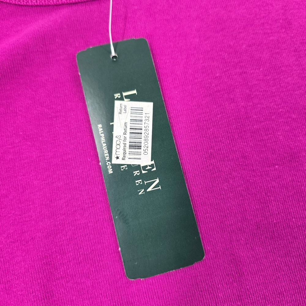 Lauren Ralph Lauren Top Womens PL Long Sleeve Tee Purple Magenta Lot of 2 NWT - Picture 4 of 16